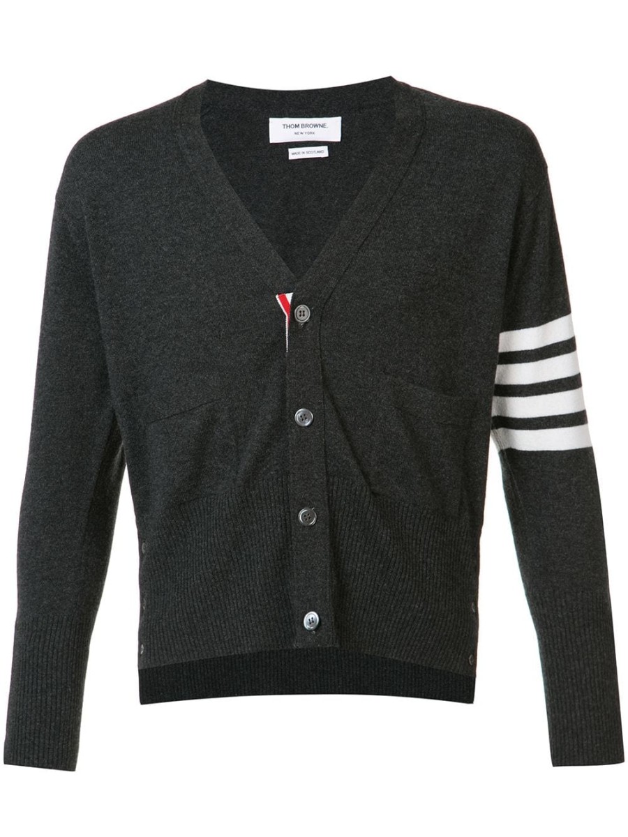 Mann Thom Browne | Thom Browne 4-Bar Short Kaschmir-Cardigan Farfetch