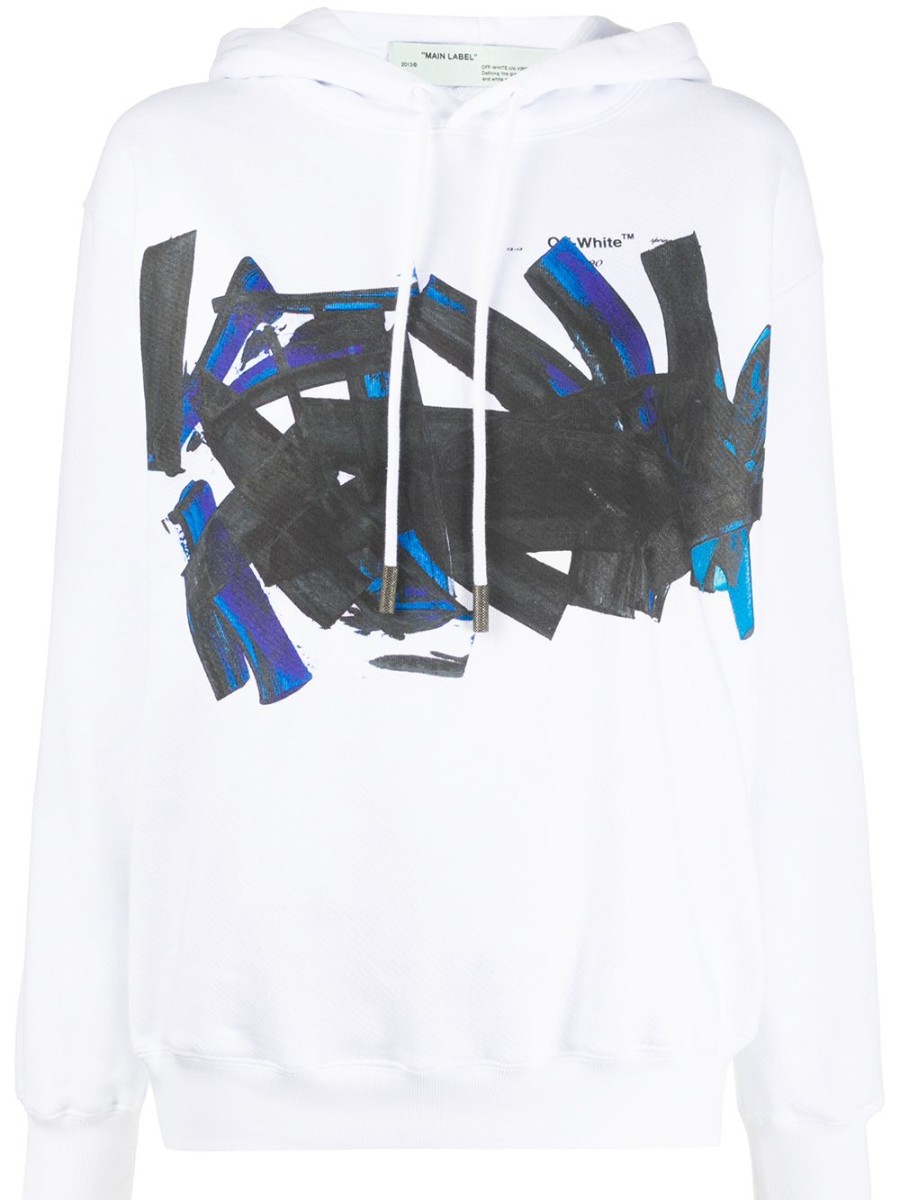 Frau Off-White | Off-White Kapuzenpullover Mit Grafischem Logo-Print Farfetch