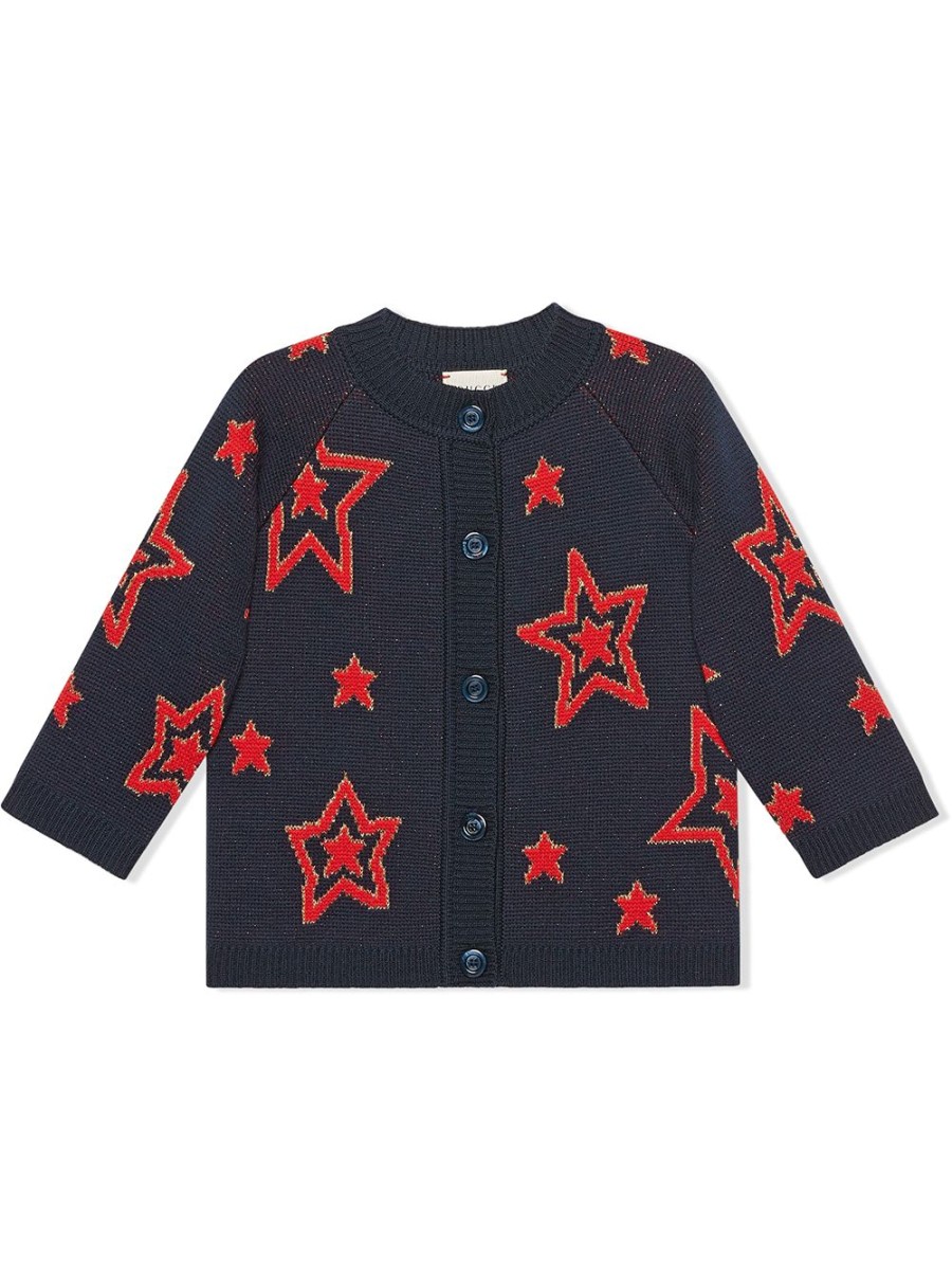 Kinder Gucci Kids | Gucci Kids Star Jacquard Cardigan Farfetch