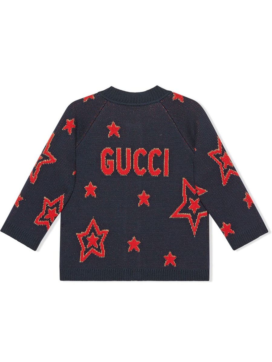 Kinder Gucci Kids | Gucci Kids Star Jacquard Cardigan Farfetch