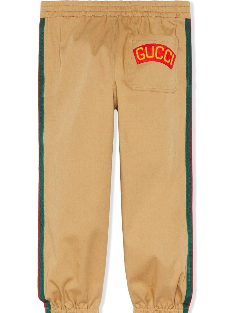 Kinder Gucci Kids | Gucci-Hose Mit Seitlichen Webstreifen Fur Kinder - Farfetch