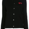 Frau Comme Des Garçons Play | Comme Des Garcons Play Cardigan Mit Doppeltem Herz-Patch Farfetch