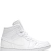 Frau Jordan | Jordan Air Jordan 1 Mid „Triple White Patent Leather" Sneakers Farfetch