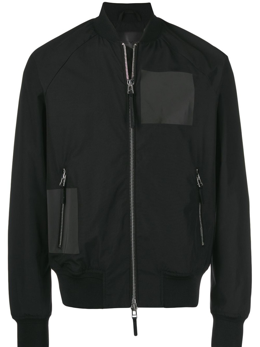 Mann Emporio Armani | Schlichte Bomberjacke Von Emporio Armani Farfetch